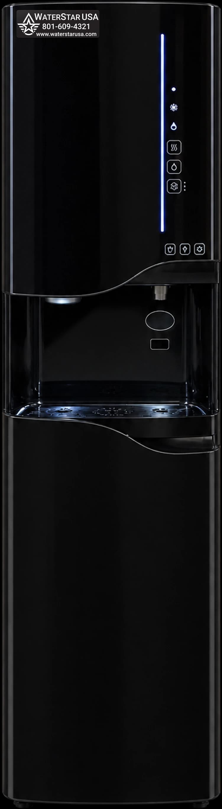 Water Star Apex freestanding water and bullet ice dispenser